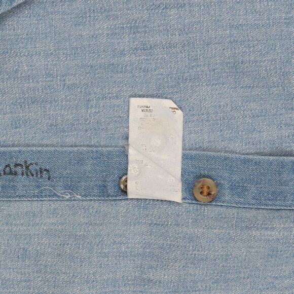 VTG Woolrich Shirt Men XL Blue Padded Shoulder Bird Hunting Tag Embroidered‎ - Picture 10 of 11